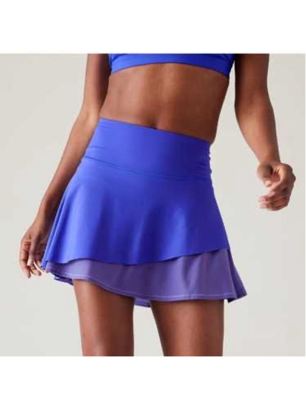 Athleta Ace Mesh Skort Size 2X Lazurite Blue Purple Tennis Golf Athletic Skirt